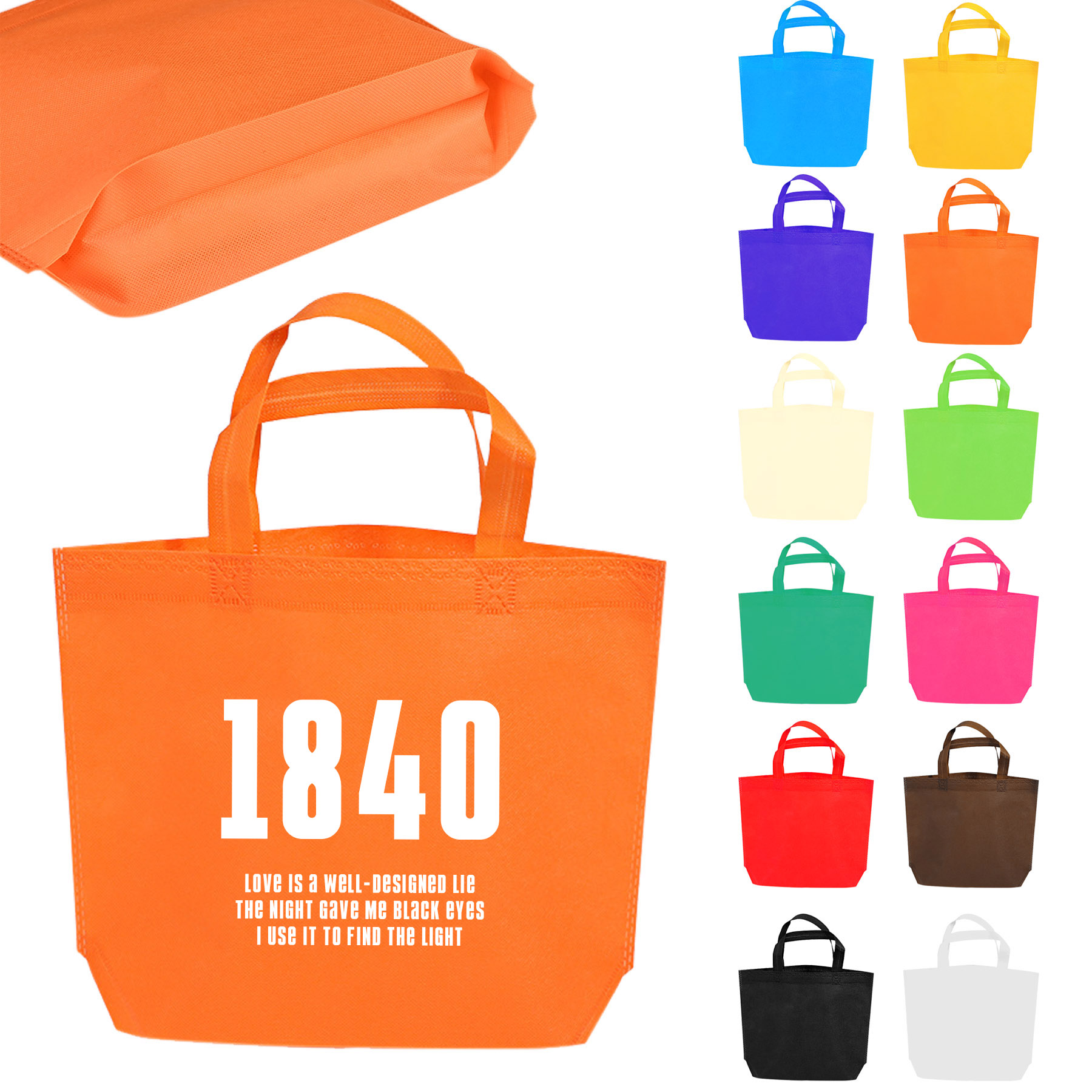 FlyFlyPromos - Heat Sealed Non-Woven Tote Bag Image 1 - Promotional Product